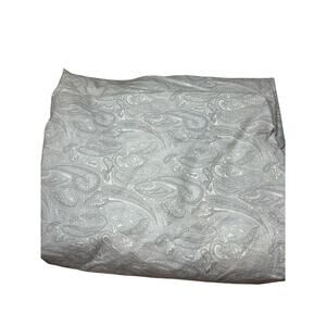 Ralph Lauren Cotton Paisley Queen/Full Size Fitted Sheet In Greylight Gray